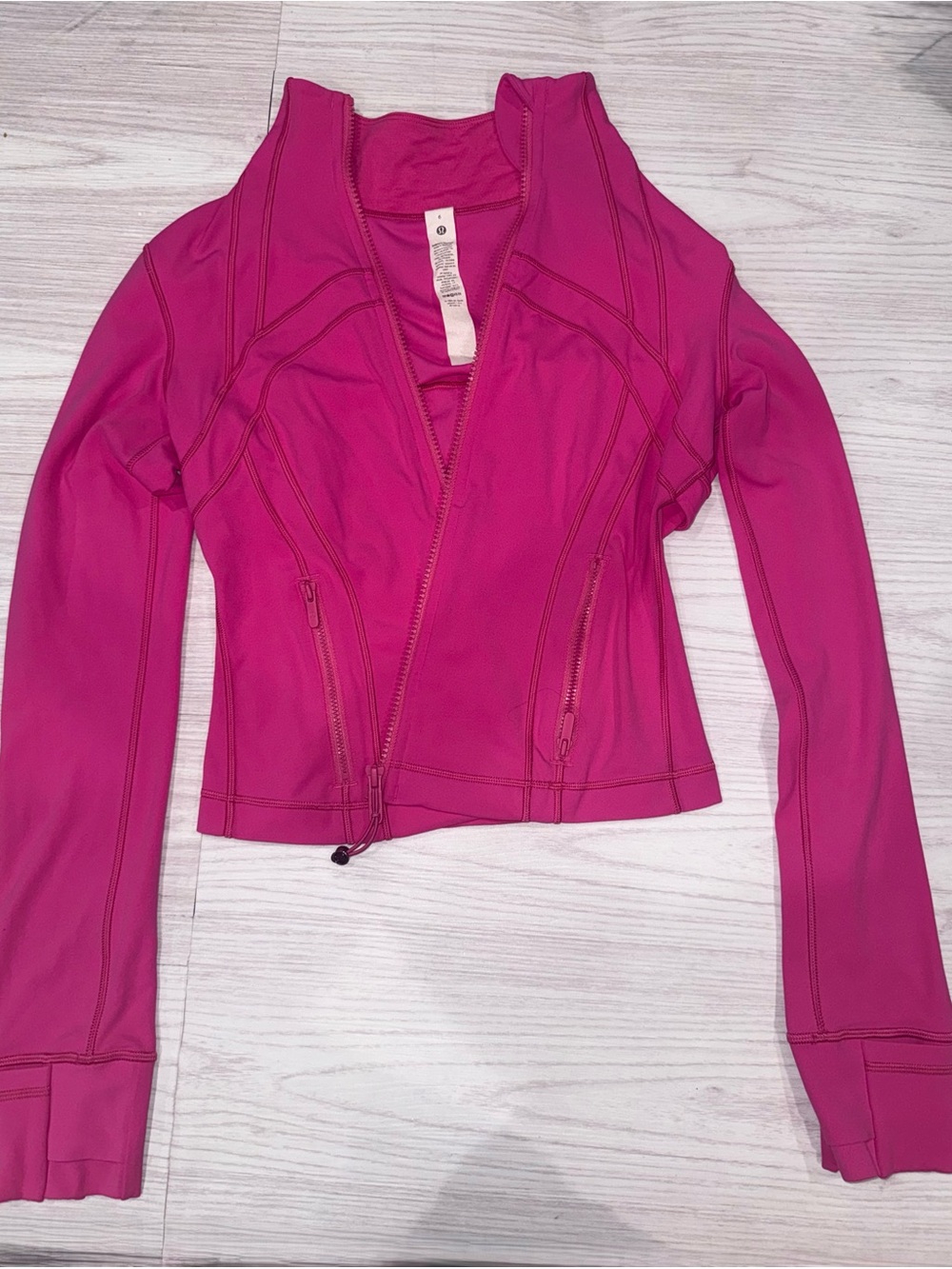 Pink Lululemon Define Cropped Jacket Nulu